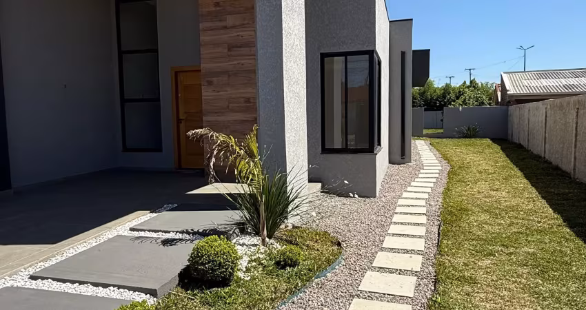 Maravilhosa casa com terreno de 440m² - casa de 115m², ampla suíte, churrasqueira