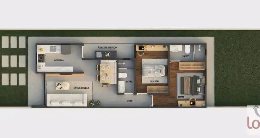 Casa com 2 quartos à venda em Gabriela, Feira de Santana 