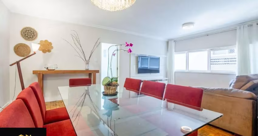 Apartamento reformado na av. angelica, 144m², 3 dorms (1 suíte), lavabo, 1 vaga. edifício com lazer