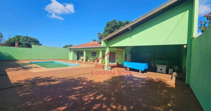 Chácara com 2 dormitórios para alugar, 5000 m² por R$ 2.000,00/mês - Parque Residencial Campos Elísios - Londrina/PR