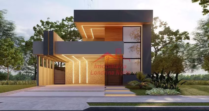 Casa com 3 dormitórios à venda, 144 m² por r$ 1.150.000 - condomínio parque tauá - araçari - londrina/pr
