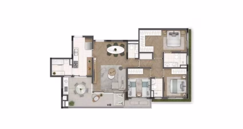 Apartamento com 3 Quartos - Alphaville - Santana de Parnaíba/SP