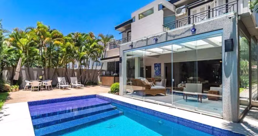 Casa para alugar em santana de parnaíba,  alphaville, com 4 suítes, com 420 m², 18 do forte