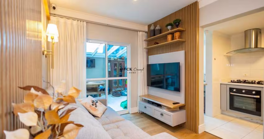 Apartamento Garden completo com móveis planejados, área gourmet com churrasqueira, 2 quartos sendo uma suíte, 1 vaga de Garagem à venda no bairro Santa Felicidade  em Curitiba - PR