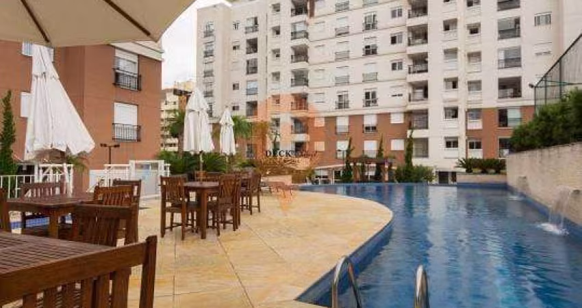 Excelente apartamento para locação, com 2 dormitórios, sacada com churrasqueira em condomínio clube, com 2 vagas de garagem no Água Verde - Curitiba - Paraná