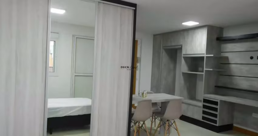 Studio mobiliado, locado, para investidores, andar alto - centro - curitiba - pr