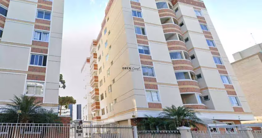 Apartamento com um dormitório e uma vaga de garagem, semi-mobiliado, para locação no alto da glória  - curitiba - pr