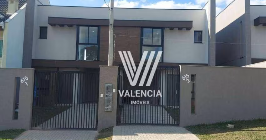 Sobrado de Rua | 3 Dorms | 112m² | 2 vagas | Atuba - Curitiba/PR
