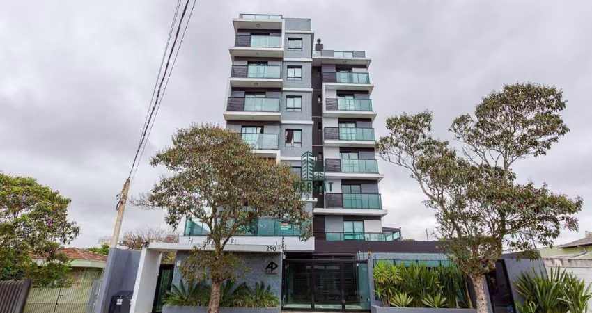 Apartamento de 1 Dormitório com Sacada e Churrasqueira à Venda no Ed. Art Palladium  Portão/Novo Mundo, Curitiba