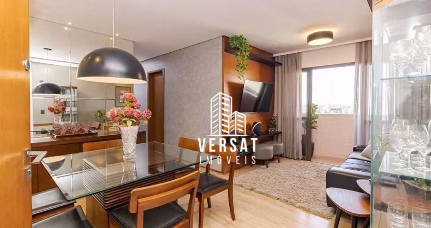 Apartamento com 3 dormitórios com suíte à venda, 70 m² por r$ 599.000 - bacacheri - curitiba/pr