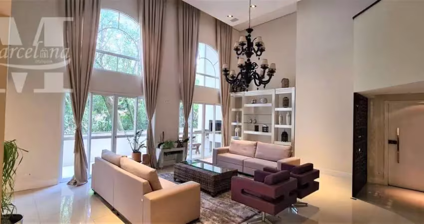 Apartamento garden, alto padrão, mobiliado, no ecoville. 5 dorms, sendo 3 suítes. maravilhoso.