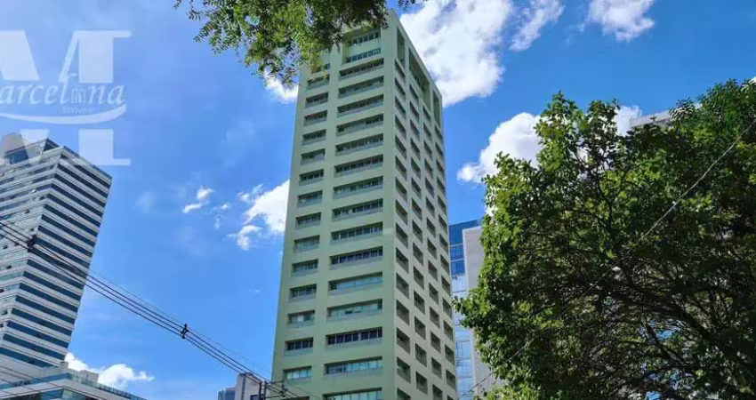 Sala comercial batel centro bela vista andar alto portaria 24 horas próximo ao shopping crystal e curitiba prédio pastilhado estacionamento no subsolo