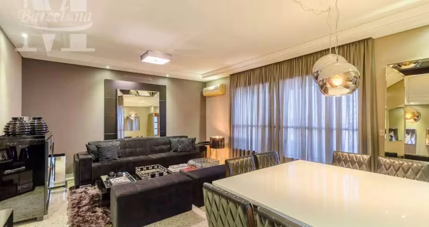Apartamento mobiliado alto padrão no jardim botânico andar alto 150 m2 área útil  3 vagas churrasqueira ótima localização