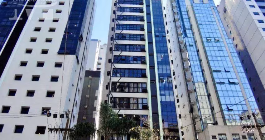 Sala comercial de 30m² na av. sete de setembro/batel.. ótima localização, próximo a praça do japão. seventh avenue.