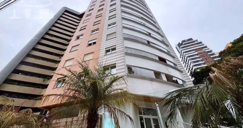 Apartamento cabral/ahu á metros do complexo judiciário. semi mobiliado, andar alto, churrasqueira e 2 vagas livres