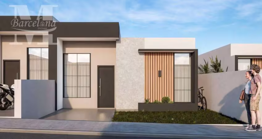 Casa térrea em construção no condomínio venezian na fazenda rio grande