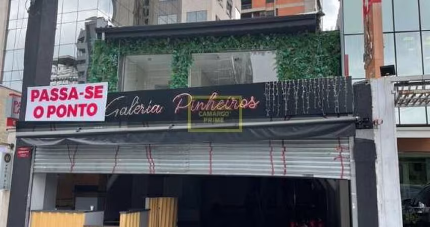 Loja para locação na Rua dos Pinheiros