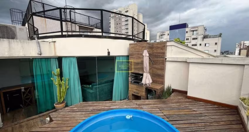 Cobertura duplex mobiliada em Pinheiros