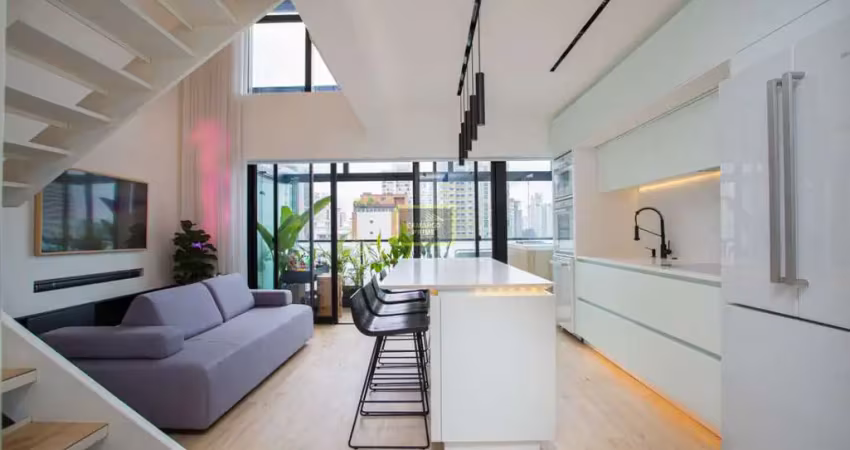 Apartamento duplex mobiliado para venda no campo belo