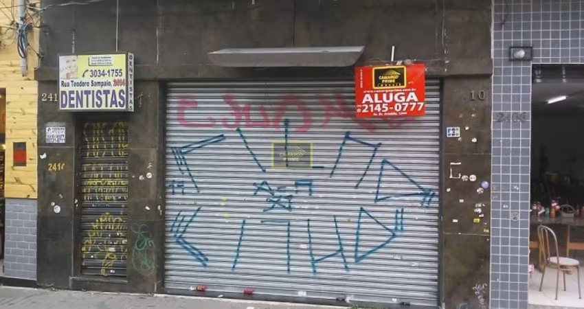 Ótimo ponto comercial, rua de fluxo de pedestre, a 300 metros da estação Faria Lima...