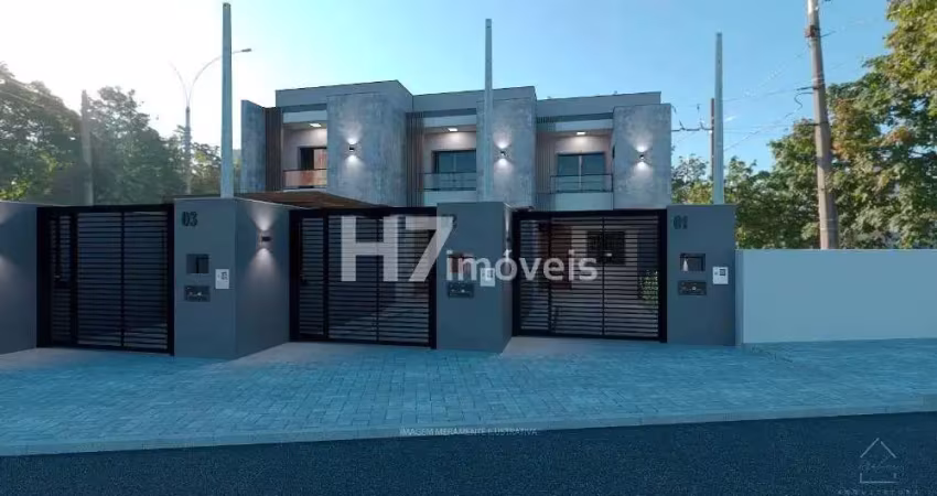 Casa geminada com 1 suíte + 2 quartos, bom retiro - joinville