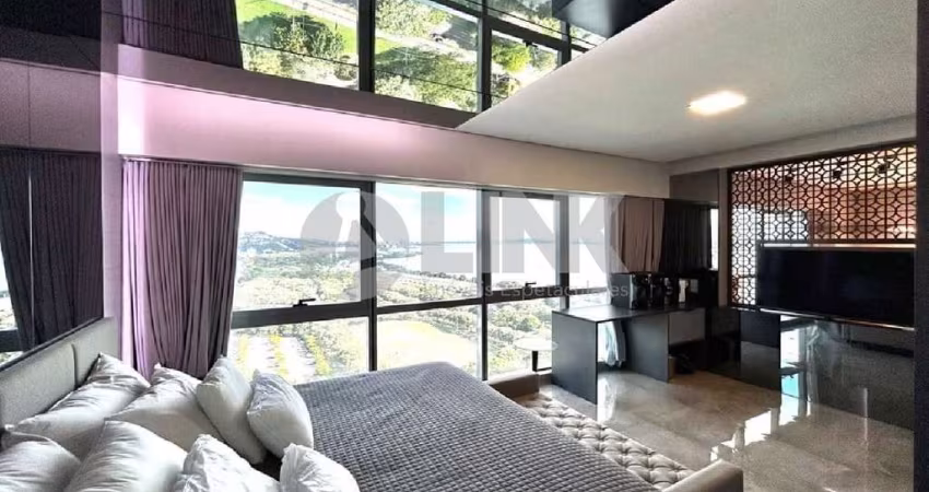 Apartamento mobiliado de 1 quarto com 2 vagas à venda no bairro Menino Deus em Porto Alegre
