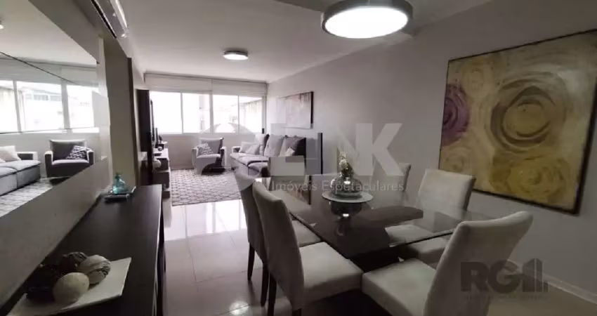 Apartamento mobiliado de 3 quartos com 2 vagas à venda no bairro higienópolis em porto alegre