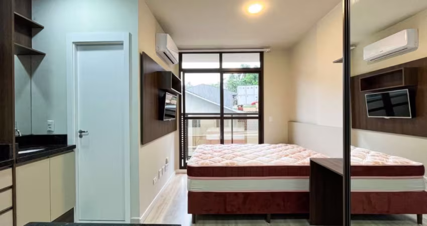 Studio Mobiliado 39m² no Ecoville Com Garagem - Curitiba/PR
