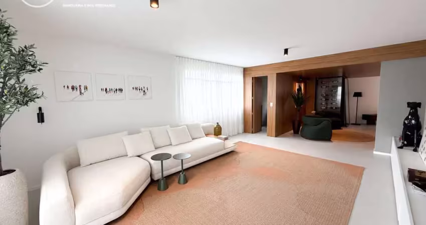 Apartamento retrofit 197m² com 04 quartos no batel - curitiba/pr