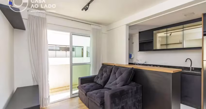 Apartamento 50m² mobiliado com 01 quarto no agua verde - curitiba/pr