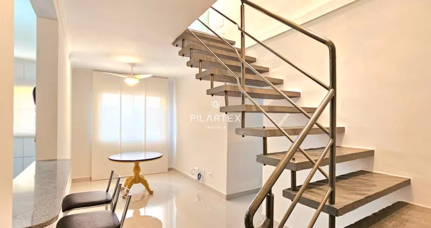 Apartamento Duplex Com Quintal Para Locação No  Residencial Villa Bella, 132 m², Mobiliado, R$ 2.500,00 - Nossa Sra. de Lourdes - Londrina/Pr