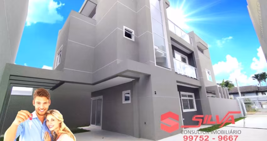 Sobrado  Triplex  c/ 164m² -  c/ 03 Suítes  - Terraço Gourmet c/ Churrasqueira -  Capão Raso - Curitiba