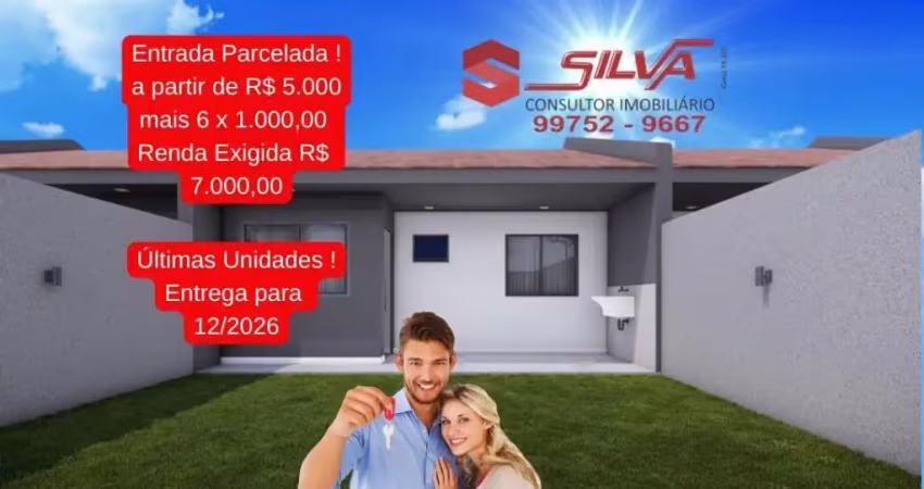 Casa  quintal c/ 52m² - 02 quartos - bairro estados - fazenda rio grande - pr