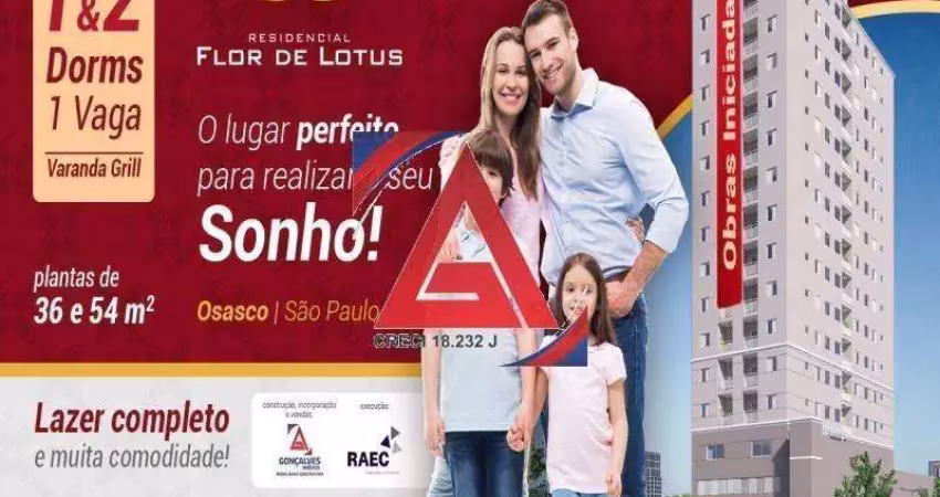 Apartamento com 2 quartos à venda no Pestana, Osasco 