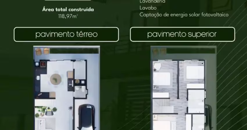 Casa em condomínio fechado com 3 quartos à venda na Rua Roma, 1, Pagani, Palhoça