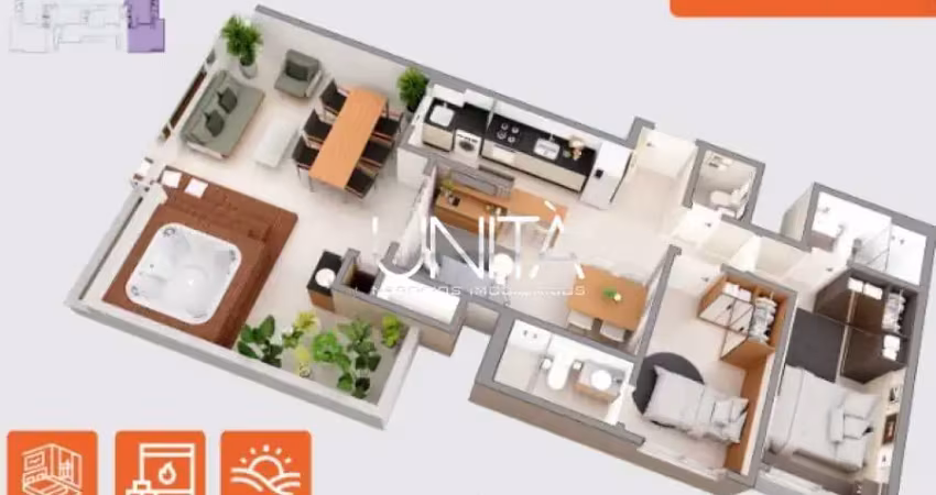 Apartamento com 2 quartos à venda na Rua das Biguás, 1, Pedra Branca, Palhoça