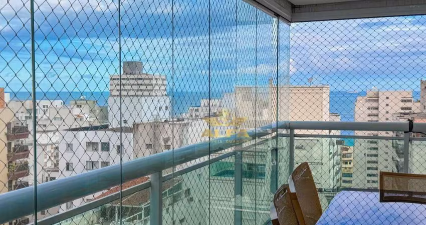 Varanda gourmet | Vista mar | Lazer | Prédio novo | 3 Dormitórios (2 suítes), 2 vagas, Apartamento na Praia das Pitangueiras, Guarujá-SP