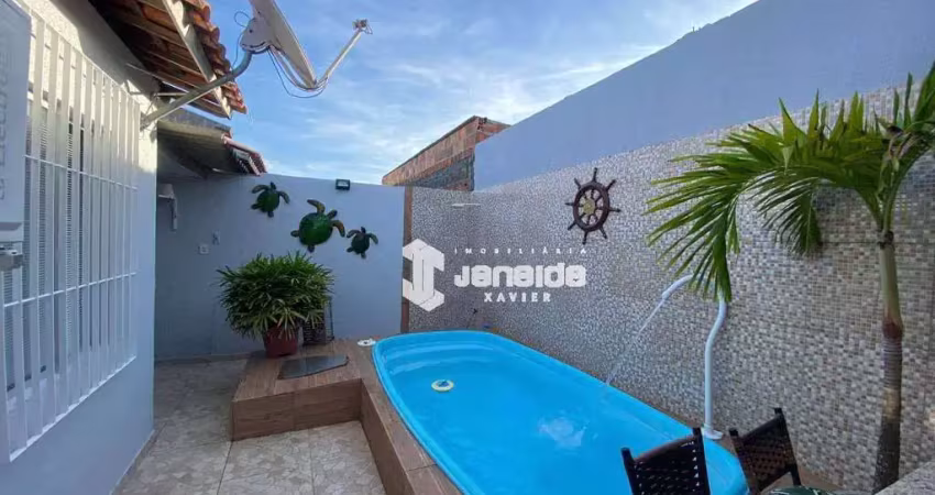 Casa com 2 dormitórios à venda,com piscina e area goumert, 80 m² por r$ 200.000 - tomba - feira de santana/ba