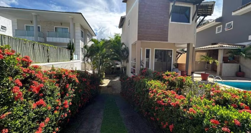 Casa com 3 suíte e 1 gabinete, em condomínio fechado em Lauro de Freitas!