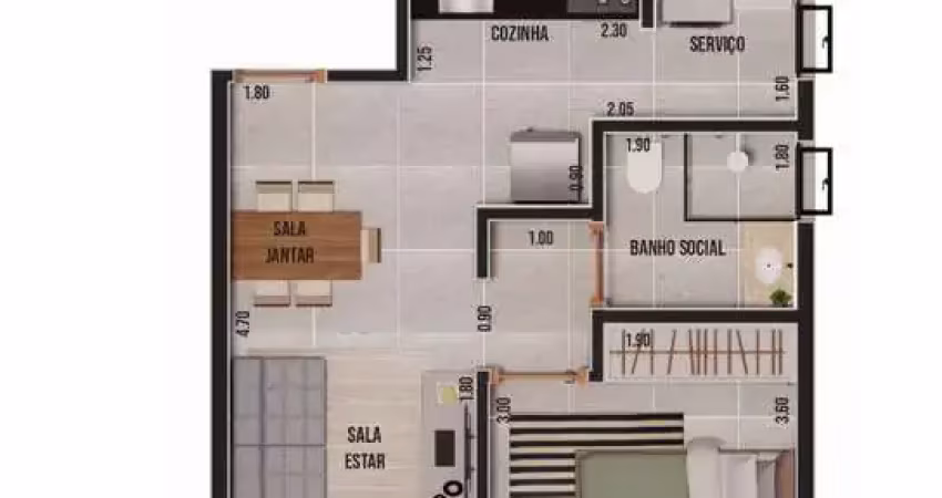Apartamento à venda no residencial otto em nova ribeirânia, ribeirão preto-sp: 1 quarto, 2 salas, 1 banheiro, 1 vaga, 43.860 m². conheça com a quer imóvel!