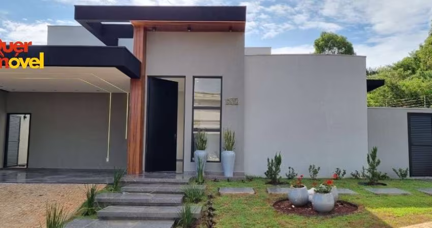 Casa de luxo em condomínio: 3 suítes, 4 vagas na cidade de Ribeirão Preto-SP, Jardim Valencia - 186m².