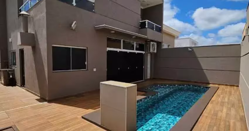 Casa de Luxo em Condomínio à Venda em Cravinhos-SP - Jardim das Acácias  3 quartos, 3 suítes, 2 salas, 4 banheiros, 4 vagas - 240,55m².