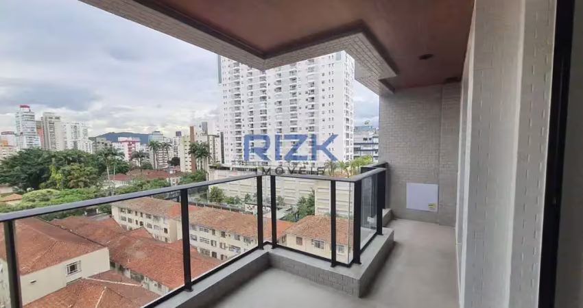 Apartamento novo, sem uso no Boquierão em Santos
