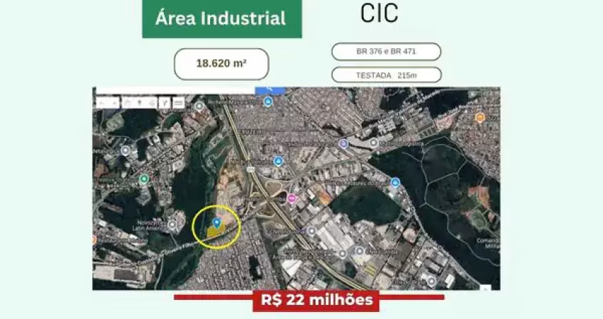 Terreno comercial à venda na Rua Vicente Michelotto, 4812, Cidade Industrial, Curitiba