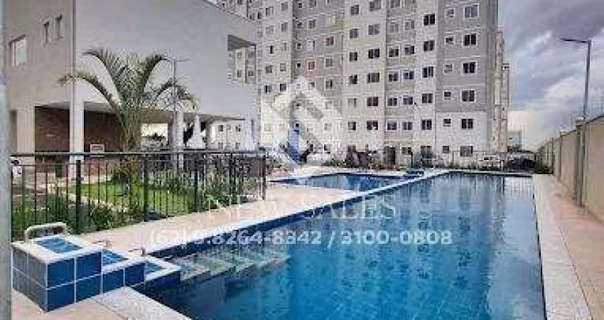 apartamento 2 quartos 1 vaga coberta 49 mts nascente setor faiçaville