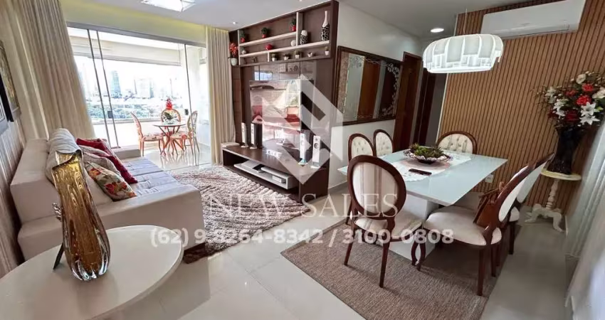 Apartamento mobiliado, 2 quartos + office - jardim goiás