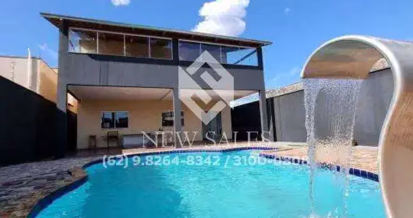 Sobrado: 4 quartos, 1 suíte, piscina com cascata, 272 m²- pilar dos sonhos