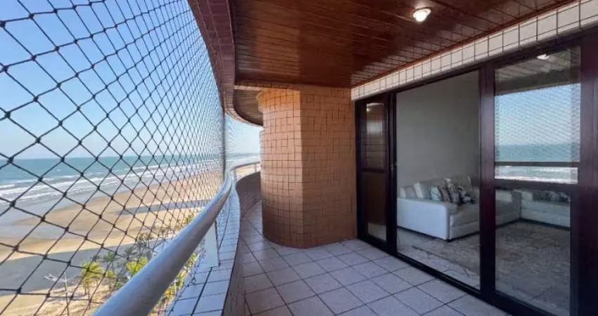 Apartamento frente mar no flórida com 3 suítes - vista livre e permanente para o mar!