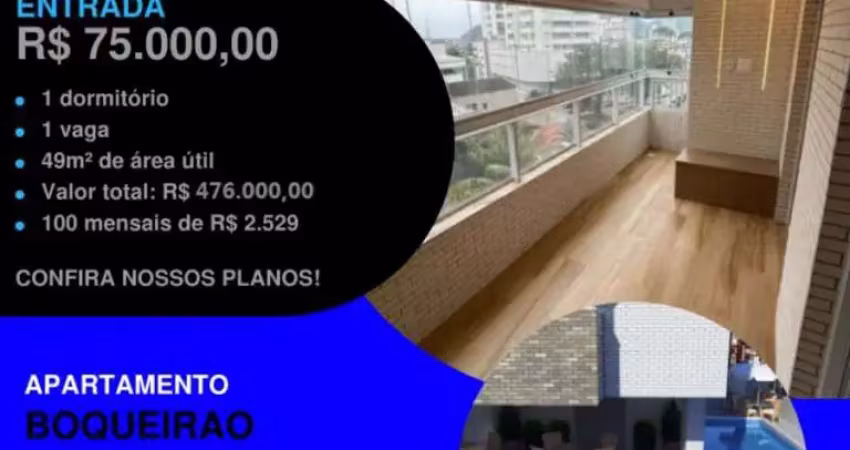 Tá acabando! obras aceleradas - lançamento 1 dormitório boqueirão facilitado