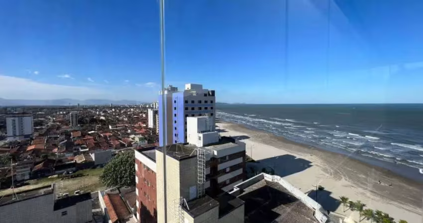 Cobertura em prédio frente mar no caiçara - 3 suítes! mobiliada!!
